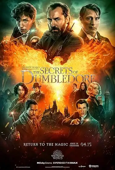 33 فیلم جادویی و فانتزی؛ سفر به دنیای جادو و ماجراجویی 19 کاور فیلم جادویی fantastic beasts the secrets of dumbledore (2022)