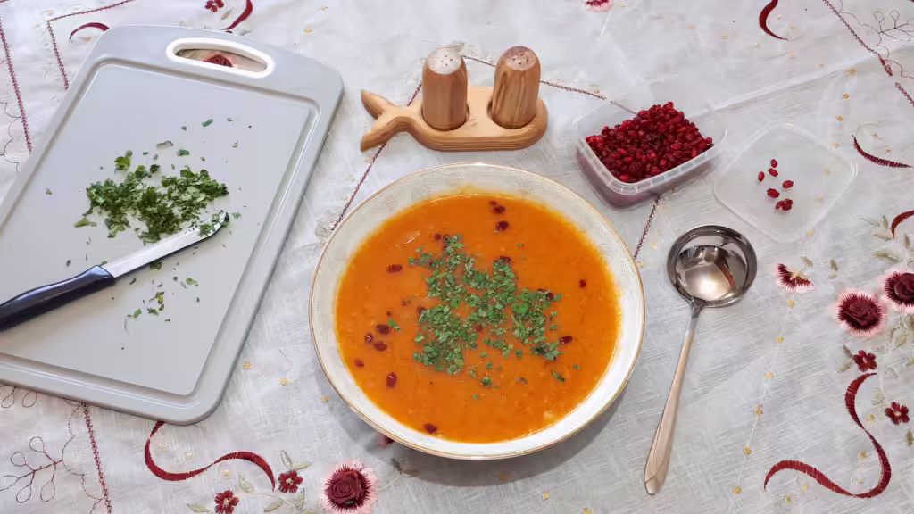 سوپ جو خوش طعم مجلسی