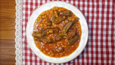 تصویر نهایی از غذا - طرز تهیه خورشت بامیه - آشپزی با ژوان