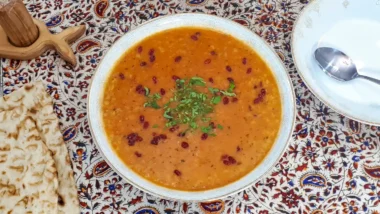 طرز تهیه سوپ جو پرک خوشمزه و مجلسی