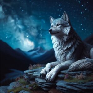 عکس گرگ برای پروفایل؛ اقتدار و ابهت 17 گرگ تنها مناسب پروفایل زیر نور ماه