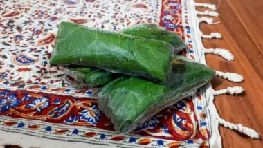 نگهداری برگ مو در فریزر