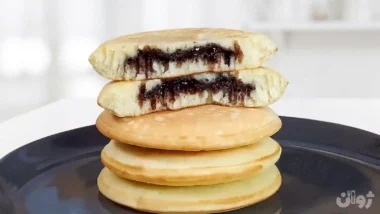پنکیک شکلاتی مغزدار