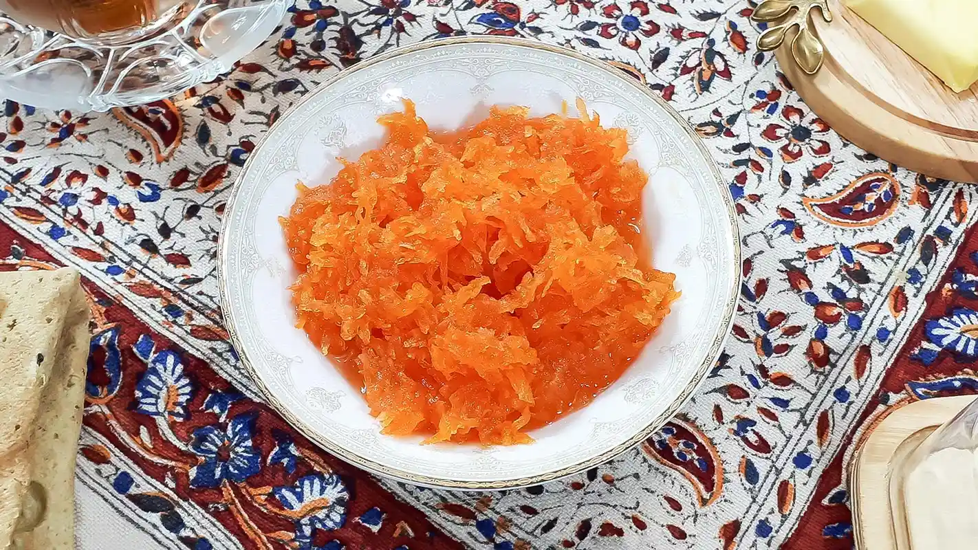 طرز تهیه مربای هویج خوشرنگ و حرفهای بدون شکرک 1 طرز تهیه مربای هویج خوشرنگ - ژوان